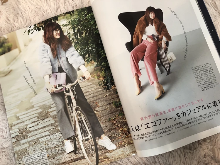 きれい色の【エコファーコート】はこう着る♡_3