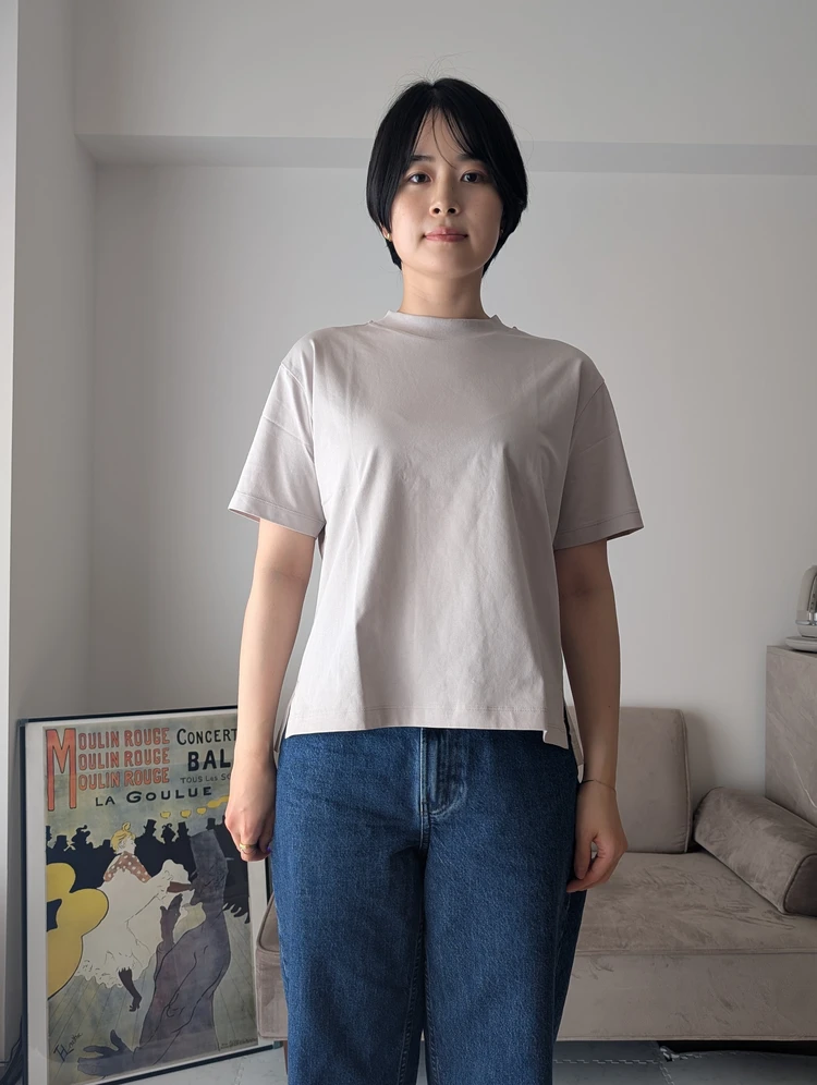 【#ユニクロ夏コーデ】30代骨スト愛用！エアリズムコットンT_5_1