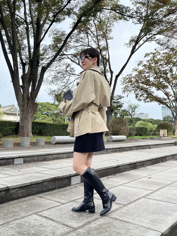 ZARA(ザラ)ZW COLLECTION 撥水加工入りショートトレンチコート