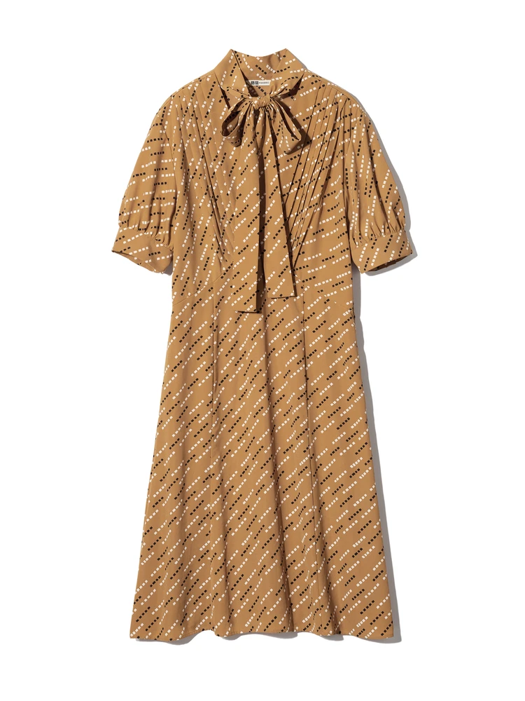 UNIQLO F.RISSO ユニクロエフ・リッソ ボウタイワンピース¥4990