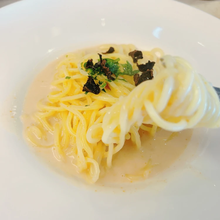 【渋谷でちょっとリッチな高コスパランチ】黒トリュフとウニの絶品クリームパスタ♡#グルメ部_10_2