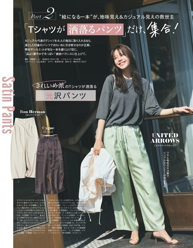 BAILA６月号〈大特集Part2〉「Tシャツが酒落るパンツ」だけ、集合！　1