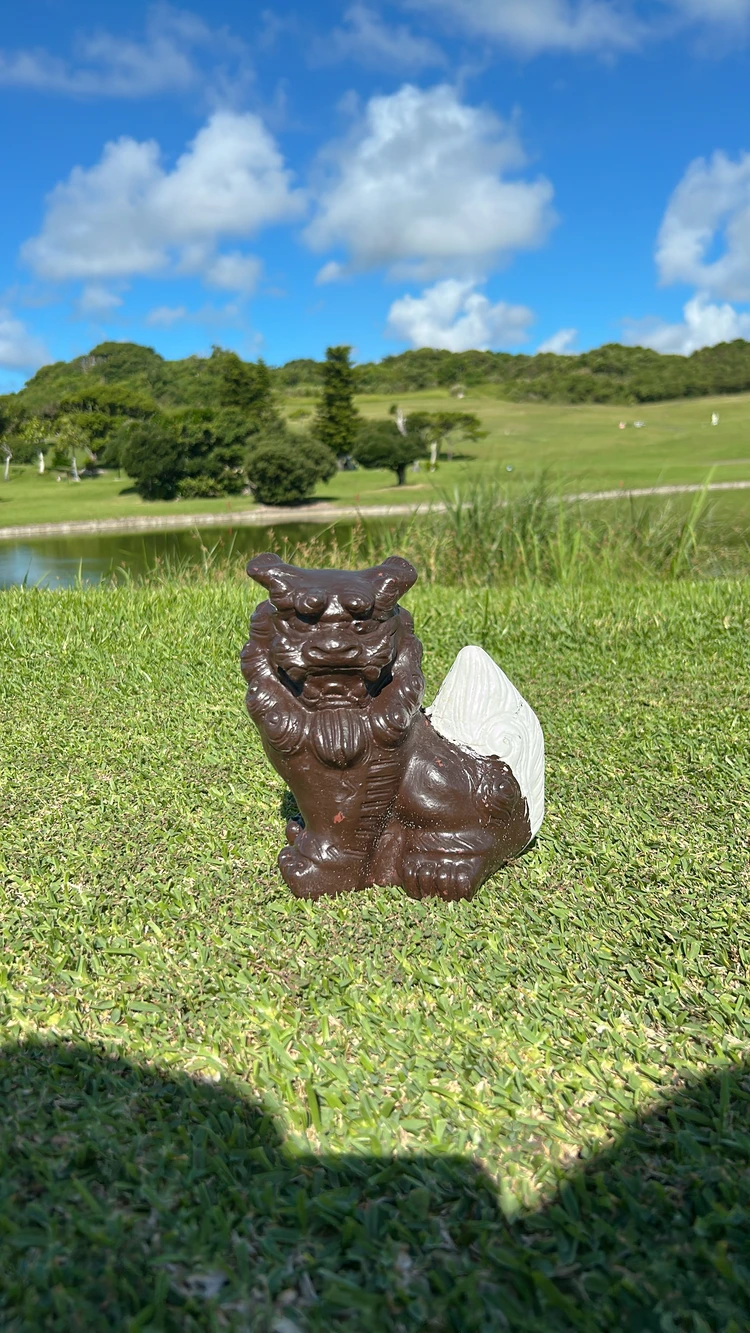 シーサーがティーマーク♡