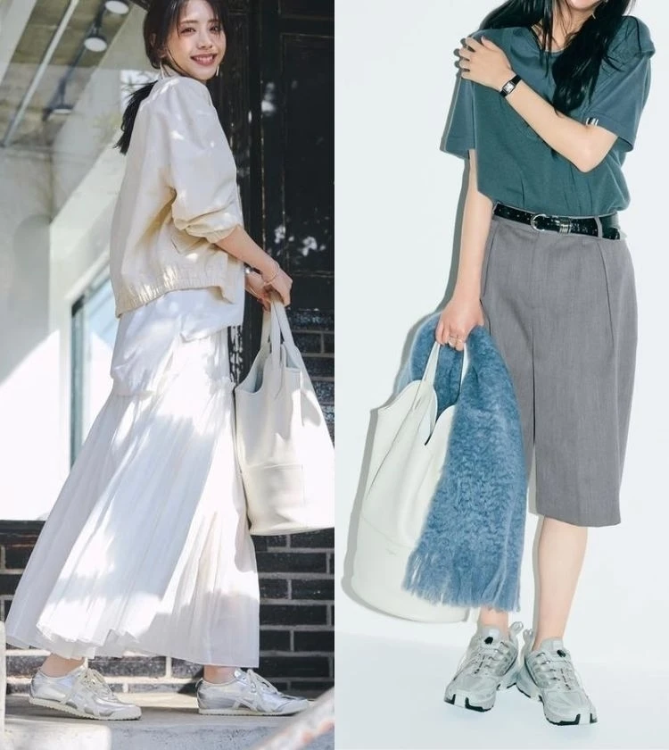 シルバースニーカーコーデ12選。足元の抜け感がこれからの時期にぴったり