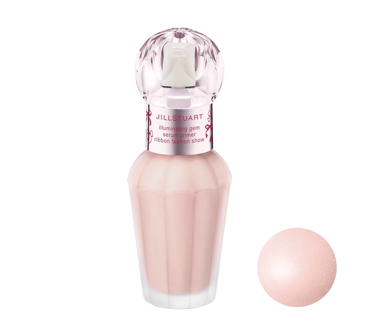 2025　クリスマスコフレ　ホリデーコレクション　限定コスメ　ジルスチュアート　イルミネイティングジェム セラムプライマー リボンファッションショー SPF40/PA+++ 30mL 全1色 ￥3850（2025年11月14日数量限定発売） ＊2025年11月7日より予約開始