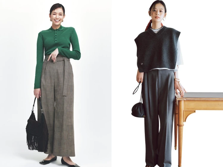 【秋冬ニットコーデ23選!】 ポロニット、ニットカーディガン、ベスト…大人女子の着こなしに絶対ハマる最旬着こなしまとめ。