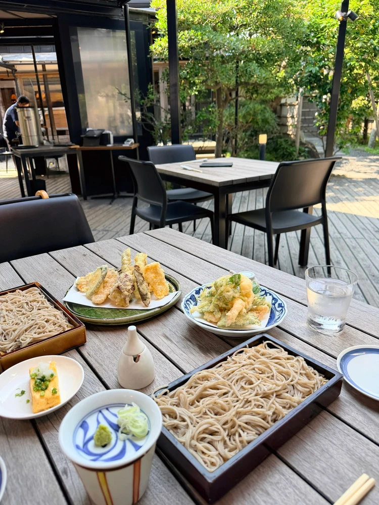 鎌倉 松原庵 お蕎麦 テラス席 ランチ