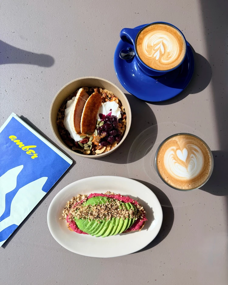 朝活 自由が丘 カフェ Amber アンバー