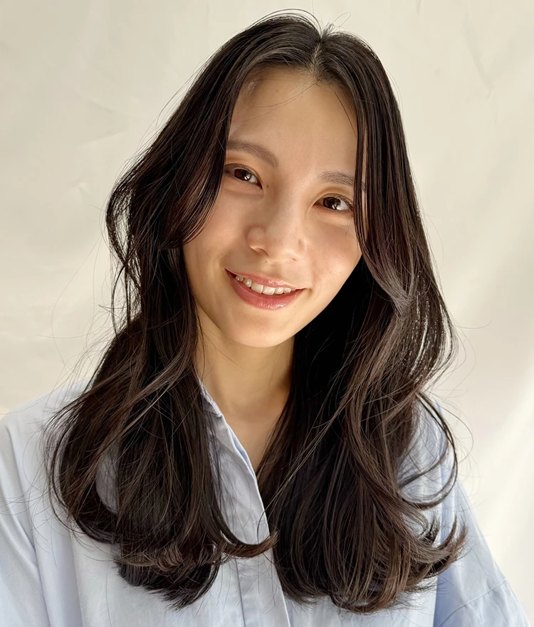 抜け感ロング　正面