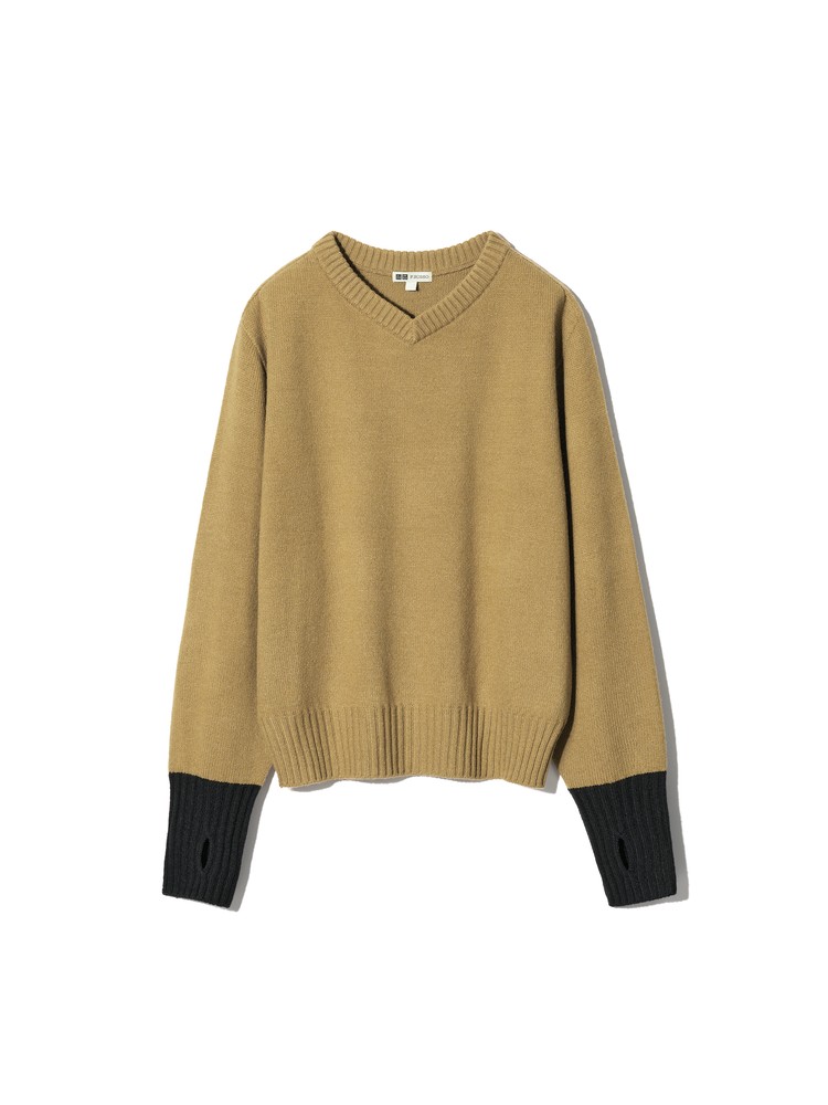 3D Vネックセーター￥3990