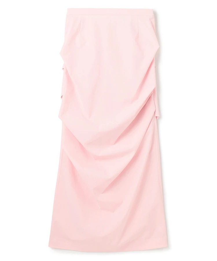 BEIGE, YANN / サイドタックIラインロングスカート ピンク
