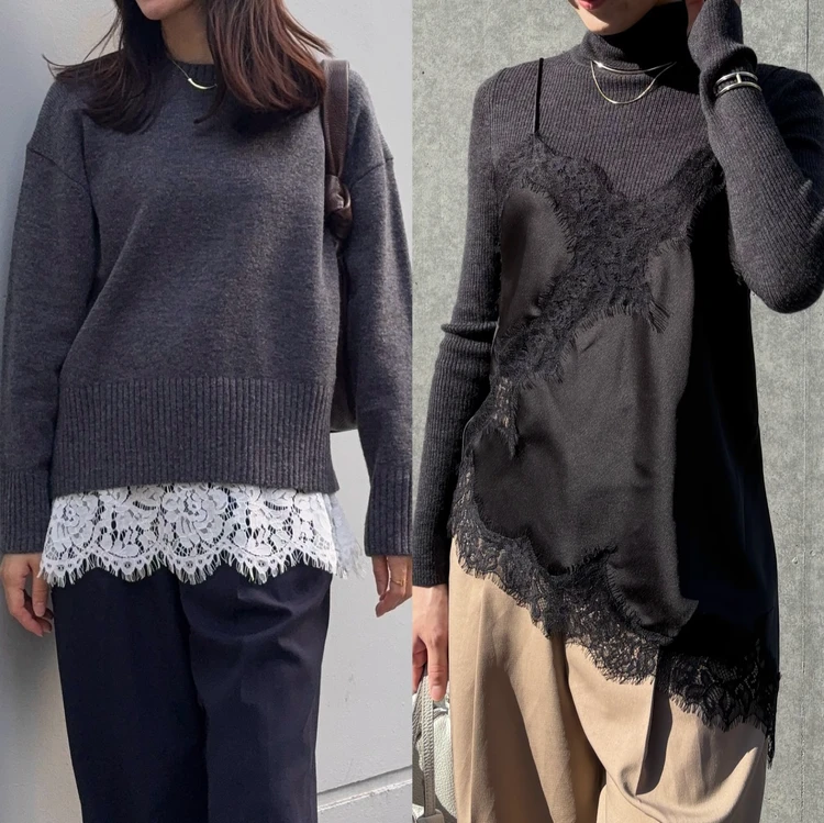 今年らしいレイヤードコーデは『レース』で叶える！#ファッション部_1