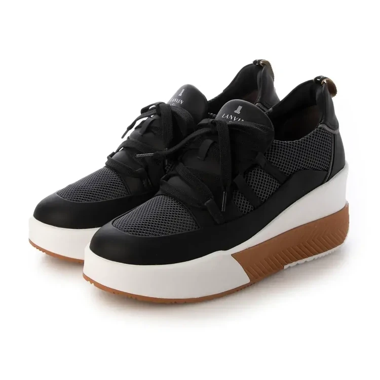 LANVIN en Bleu(ランバン オン ブルー) レースアップスニーカー ブラック