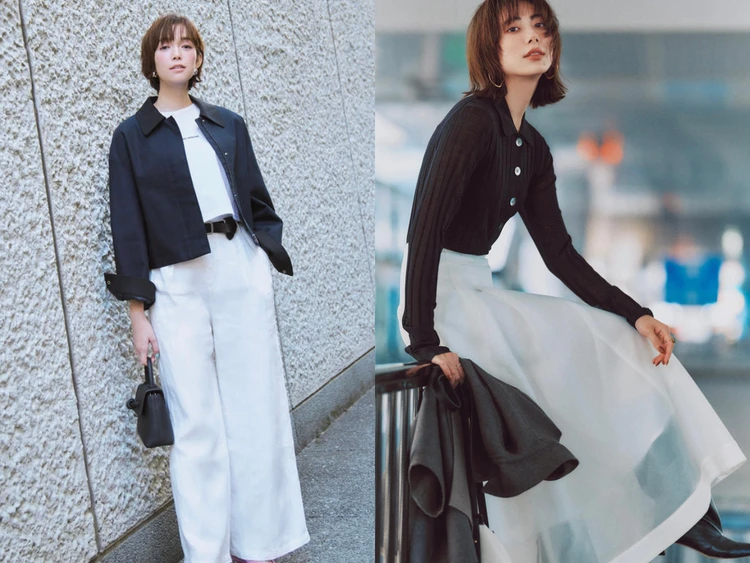 【2026年】大人女子モノトーンコーデ18選。 季節不問の色合わせはオンオフ共に頼れる！ 最旬アイテムもチェック。