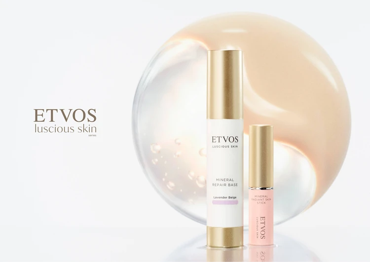 【ETVOS（エトヴォス）】スキンケア級の進化で、ツヤ肌を底上げ。人気下地＆ハイライトがアップデート