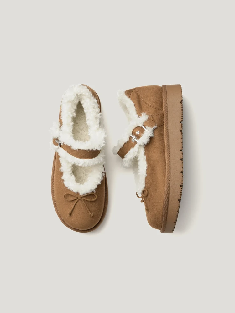 フェイクムートンメリージェーンシューズ¥2990
