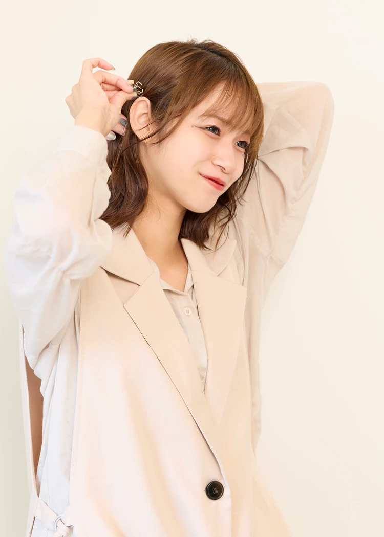 30代髪型・ミディアムのヘアアレンジプロセス 