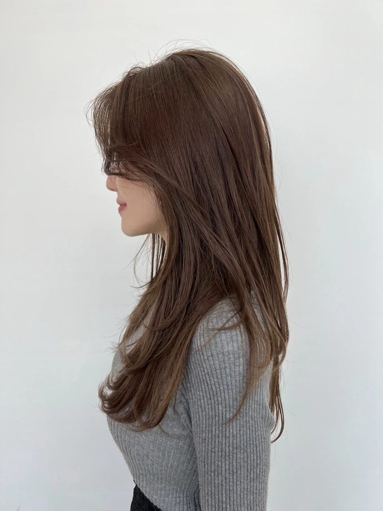 30代髪型・ロングのサイド