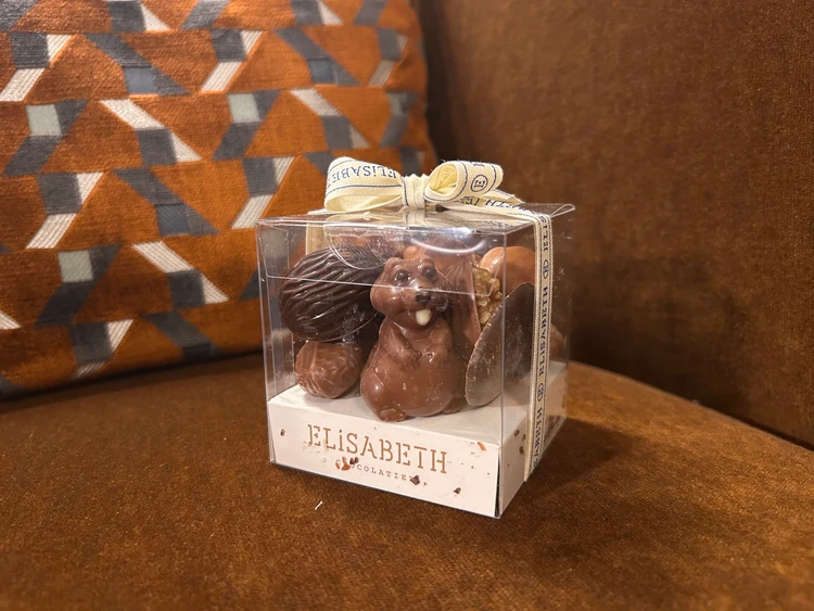 ブリュッセル土産に購入したElisabethのリス型チョコレート