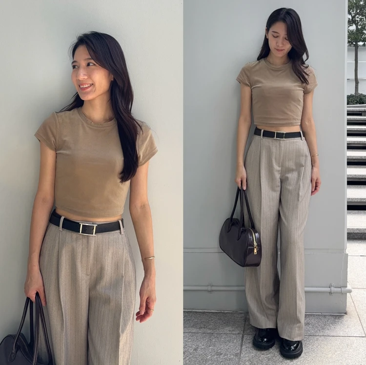 【GU】¥1,290の"ベロアトップス"で始める、残暑の秋支度_4