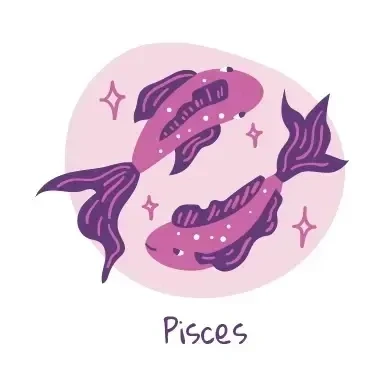 魚座のイラスト
