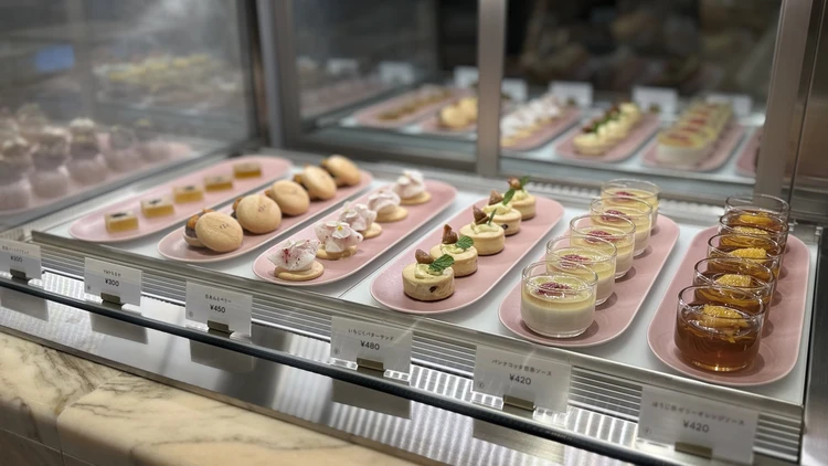 彩り豊かなおにぎりとスイーツのショーケース