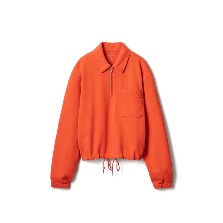 スウェットハーフジップシャツ￥3990