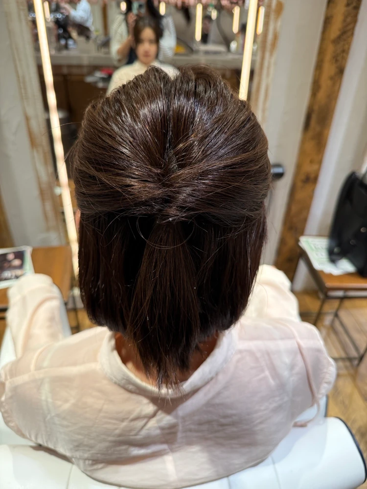 30代髪型・ボブのヘアアレンジプロセス 2