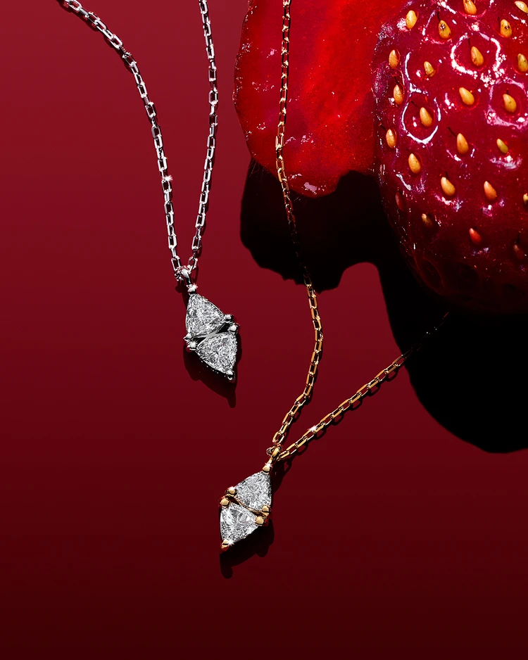 セブロン ロサンジュ ダイヤモンド ネックレス¥138600(Pt/ダイヤモンド)