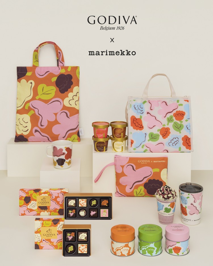 【ゴディバ×マリメッコ】“喜びが、花ひらく。”限定カラーのプリントと新フレーバーがそろうコラボレーションコレクション