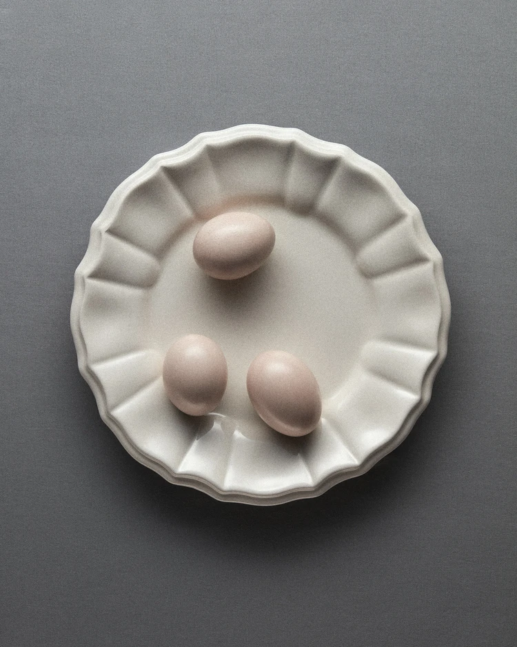 ディオール　お皿　卵