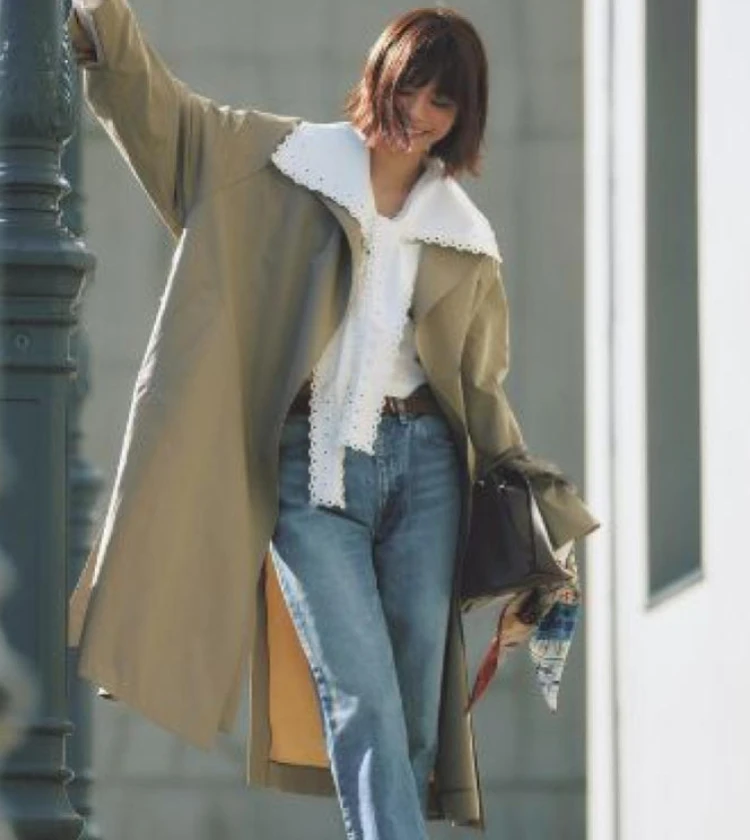 【トレンチ＆デニム】選ぶ基準は、体をキレイに見せる、トレンドをのりこなせること！