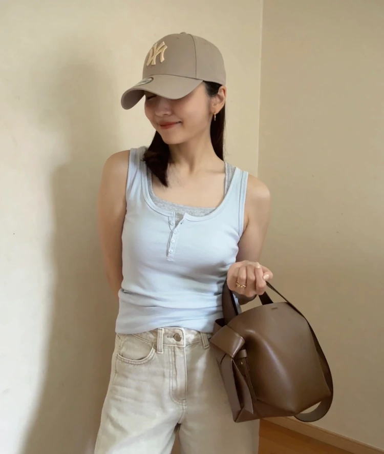 【この夏のUNIQLO、私的優勝アイテム♡】990円で叶う、大人のレイヤードタンクトップ_2_1