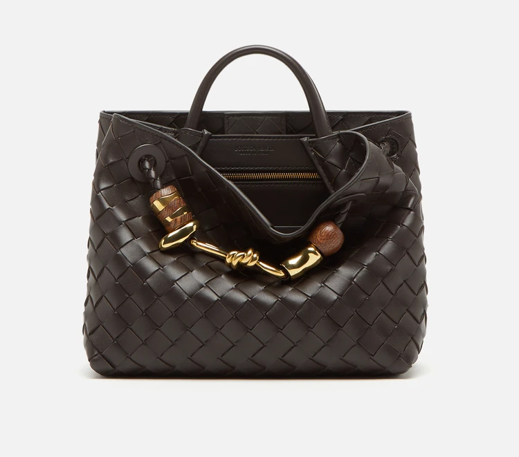 大注目◆BOTTEGA VENETA アンディアーモ ストラップレザーバッグ ブラックスモール アンディアーモ| Bottega Veneta® 日本