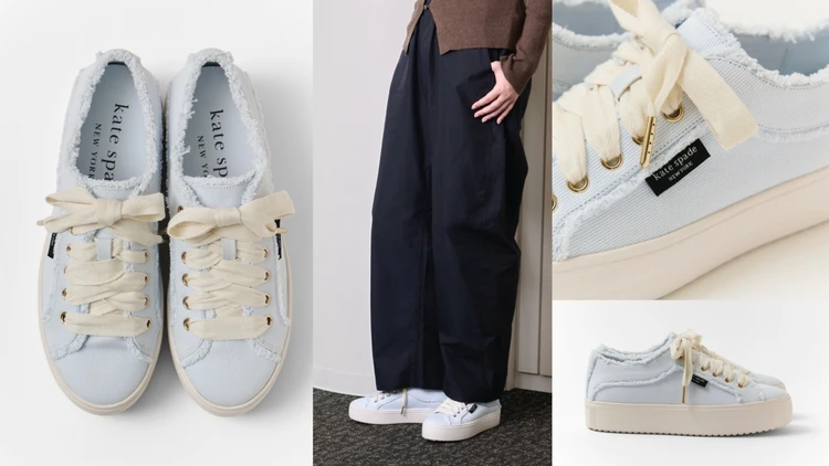 【ケイト・スペード ニューヨーク】おしゃれで疲れない厚底スニーカー!オフィスカジュアルにぴったりの一足とは?【きれいめ派の通勤・休日スニーカー】