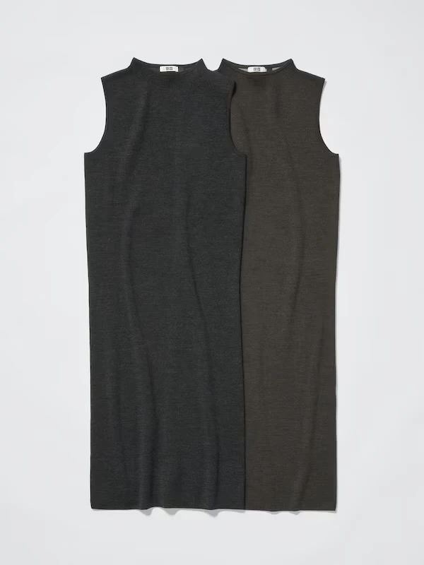 【UNIQLO U】ユニクロコラボ10周年！ダブルフェイスニットワンピース 4,990円_2
