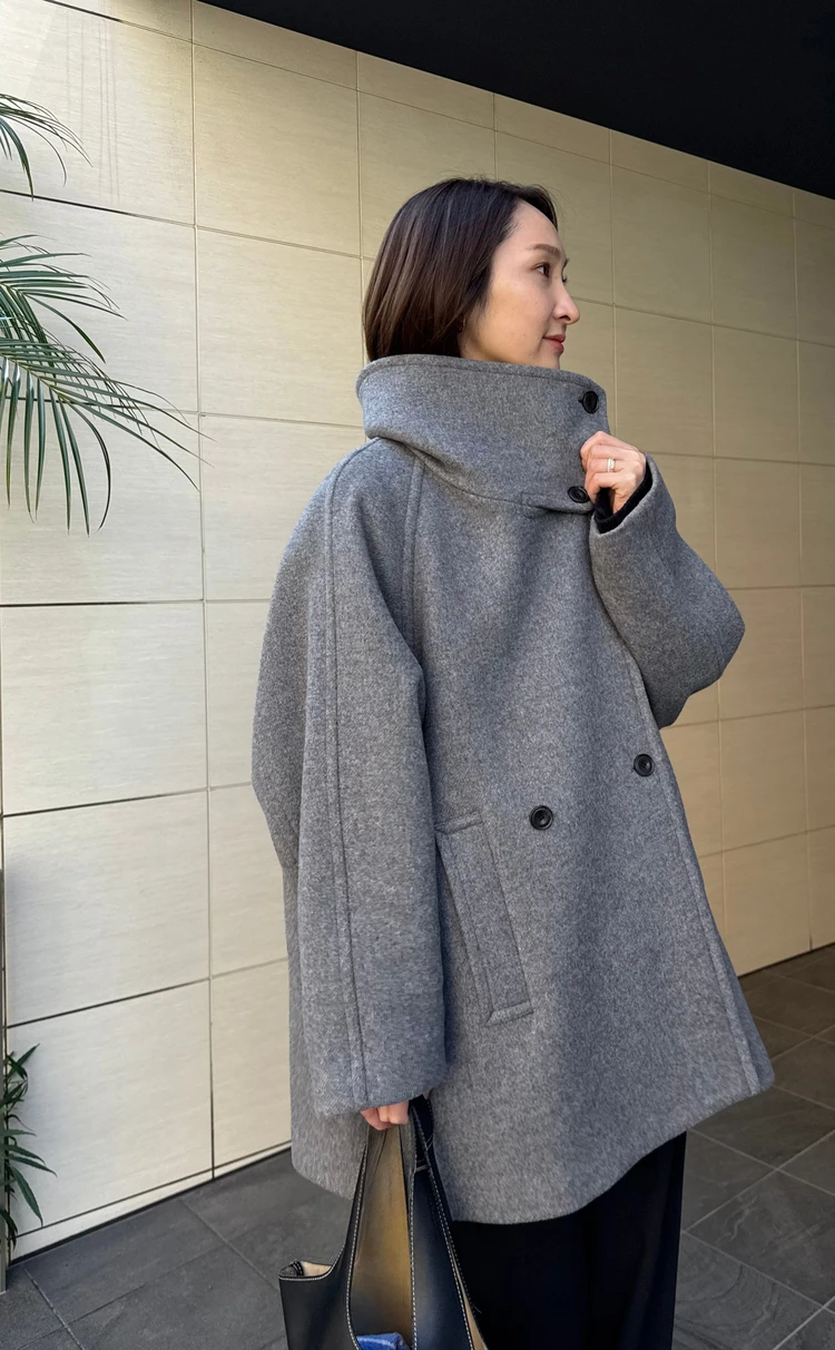  今年のコート・アウターはもう買った？【BABYLONE】（バビロン）のウールPコートが可愛すぎる🩶_7