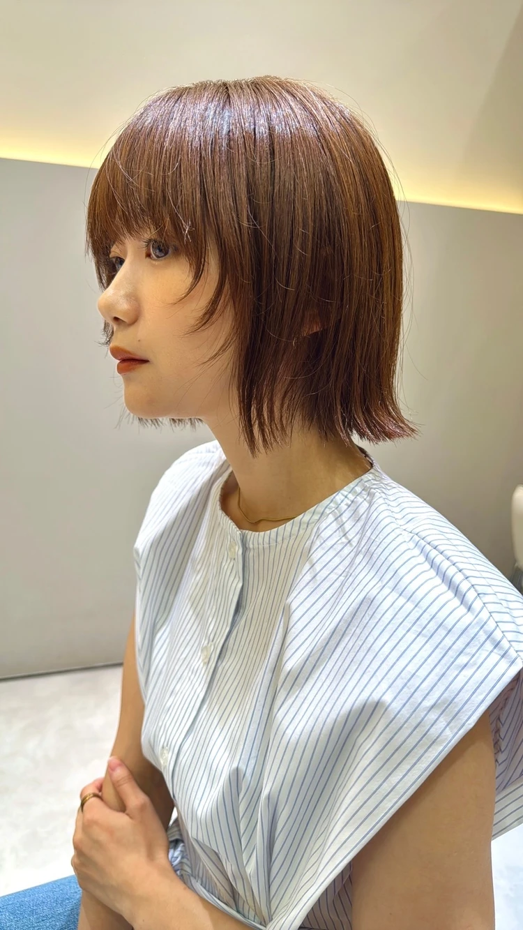 30代髪型・ボブのサイド