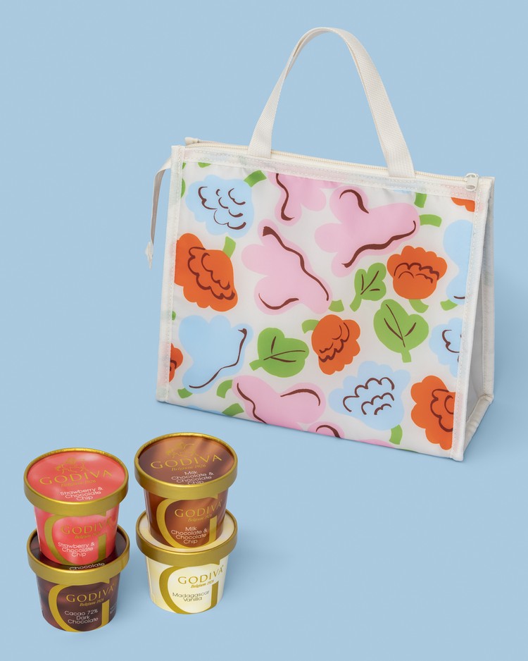 ゴディバ×Marimekko カップアイスクリーム 保冷バッグセット