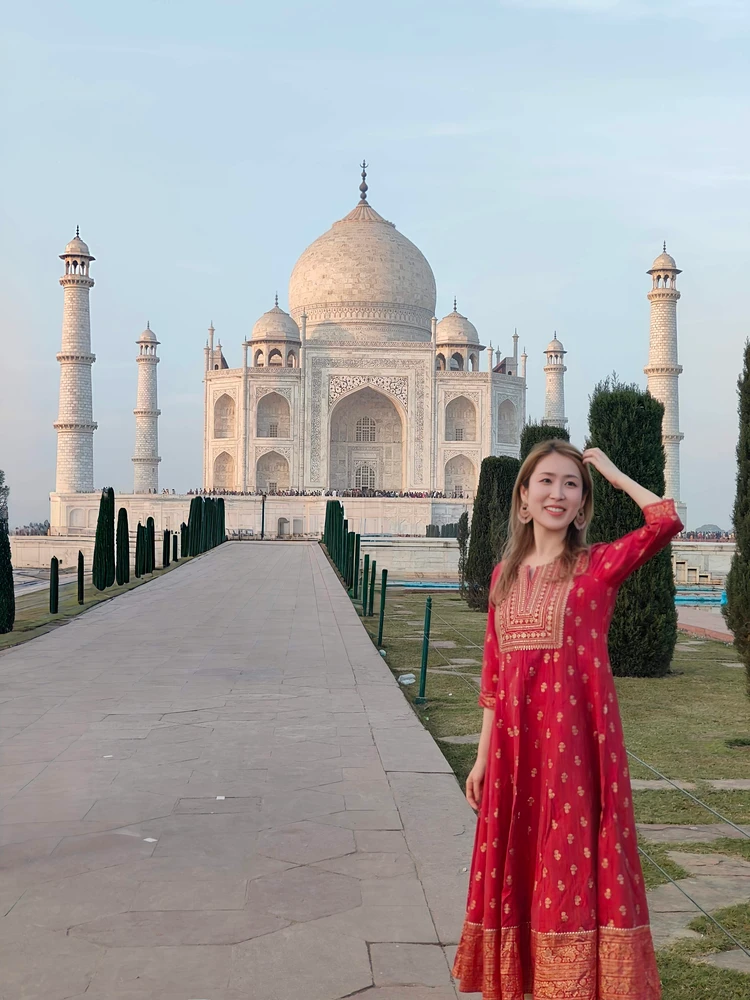 インド　タージマハル　女子旅