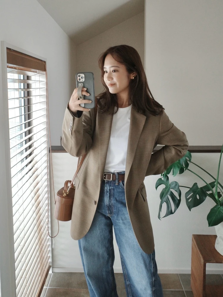 イエベ秋★休日のブラウン×ジャケットコーデ♡ #ファッション部_1