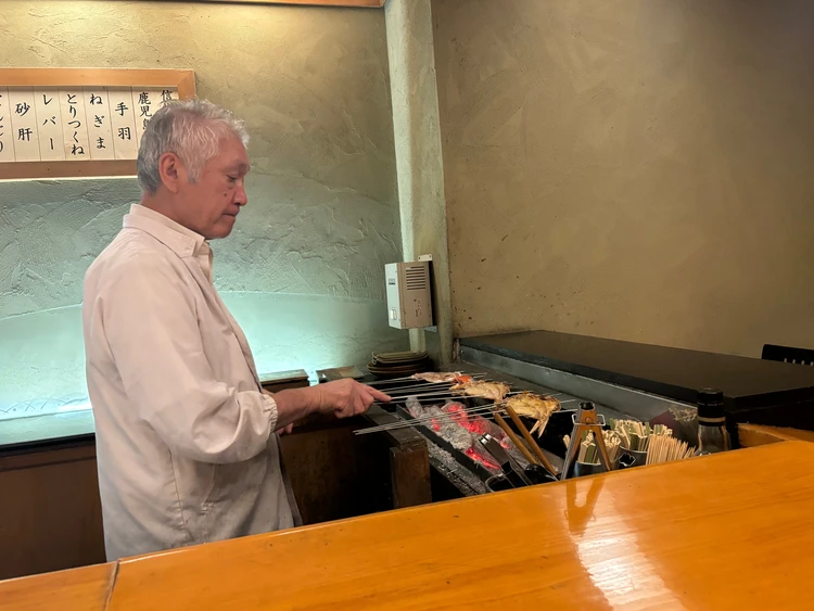 焼いてくださっている様子