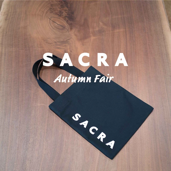 SACRAオリジナルトートバッグのプレゼントも