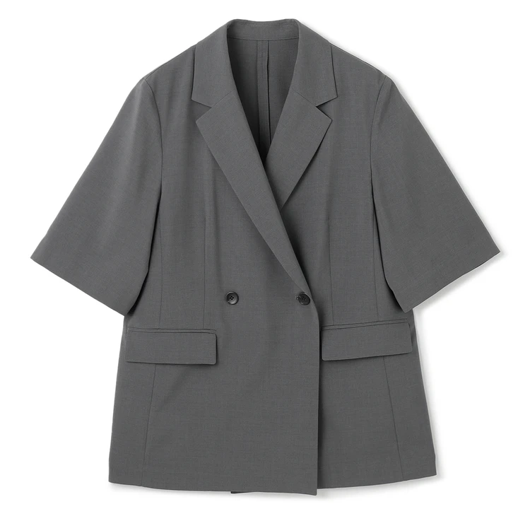 アンフィーロ TENNEN TOUCH ハーフスリーブジャケット ¥13990