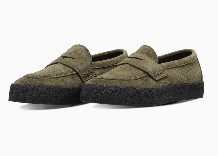  「コンバース」の「CS LOAFER II SK」オリーブ