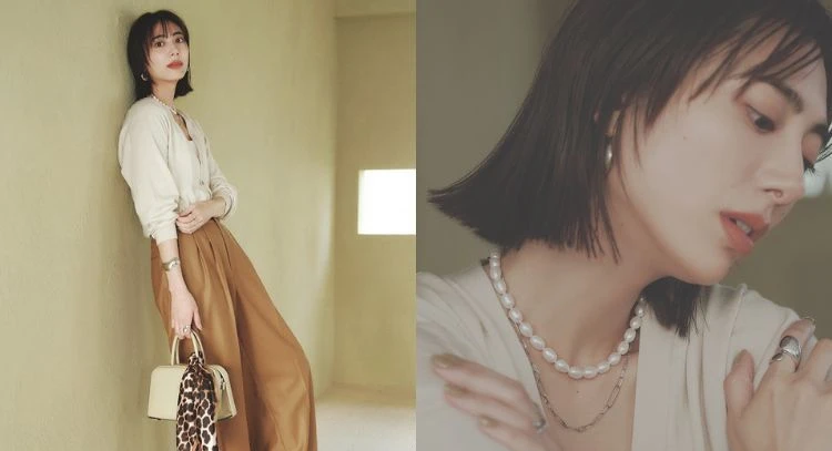 【ステディジュエリーが倍可愛くなる大人コーデ】シンプルコーデこそ存在感あるジュエリーがお似合い♡