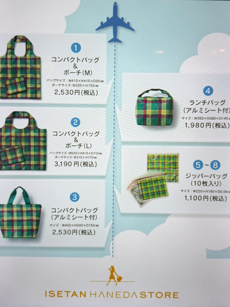 伊勢丹のエコバッグが買える自動販売機の商品