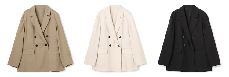 アンフィーロ　TENNEN TOUCH ダブルブレストジャケット　カラバリ