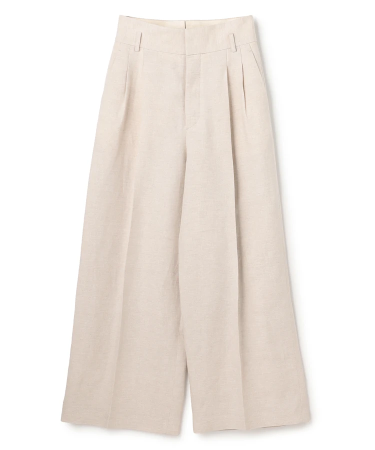 アンクレイヴ　リヨセルライトリネン ワイドトラウザー　￥26400