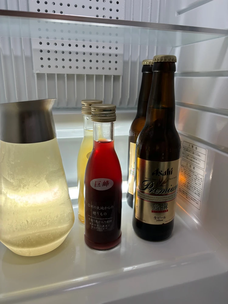 ジュースとビールまで！無料でした